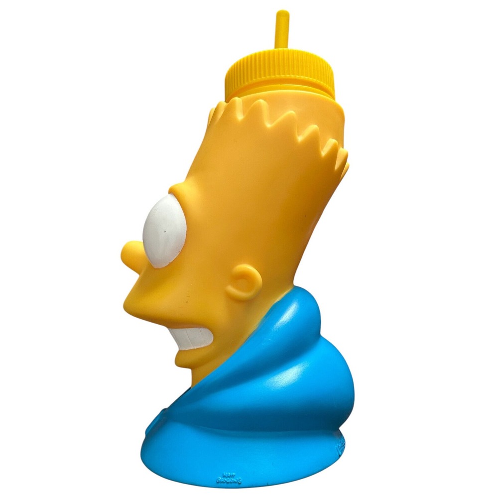 Universal Studios Bart Simpson 32 oz Sipper Cup Water Bottle w/ Straw Souvenir - Picture 3 of 12